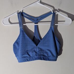 Victoria's Secret Sport Blue Racerback Bralette Bra Women's Size Small